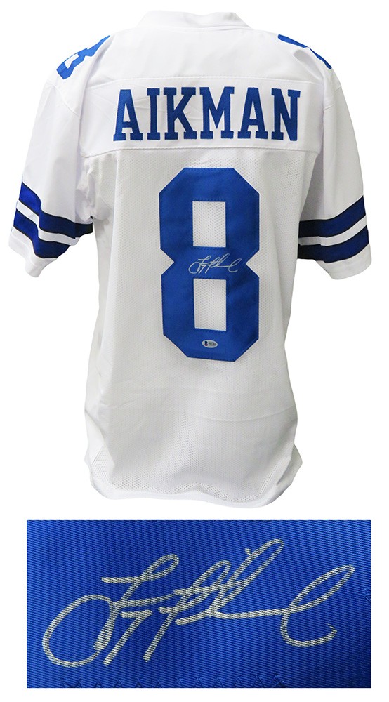 Troy aikman autographed jersey top