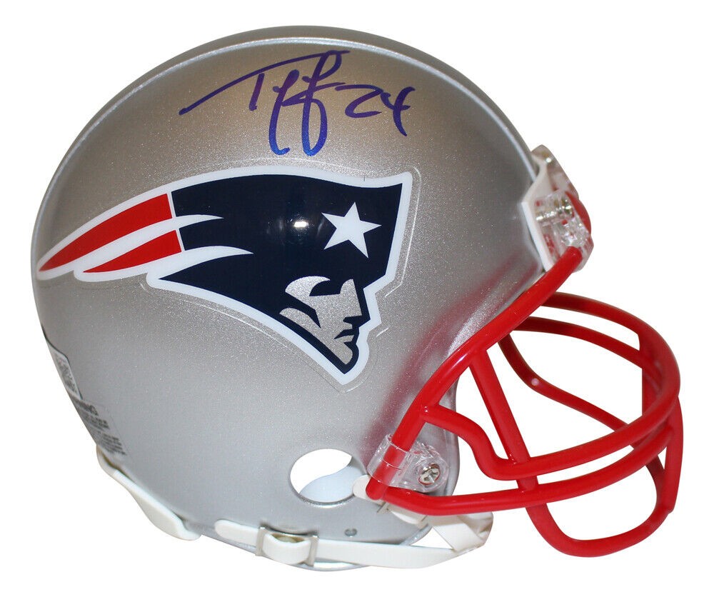 Ty Law Autographed Signed New England Patriots Vsr4 Mini Helmet Beckett