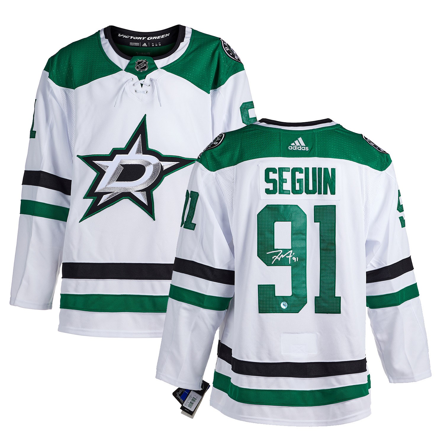 Tyler Seguin Dallas Stars Autographed White Adidas Authentic Jersey