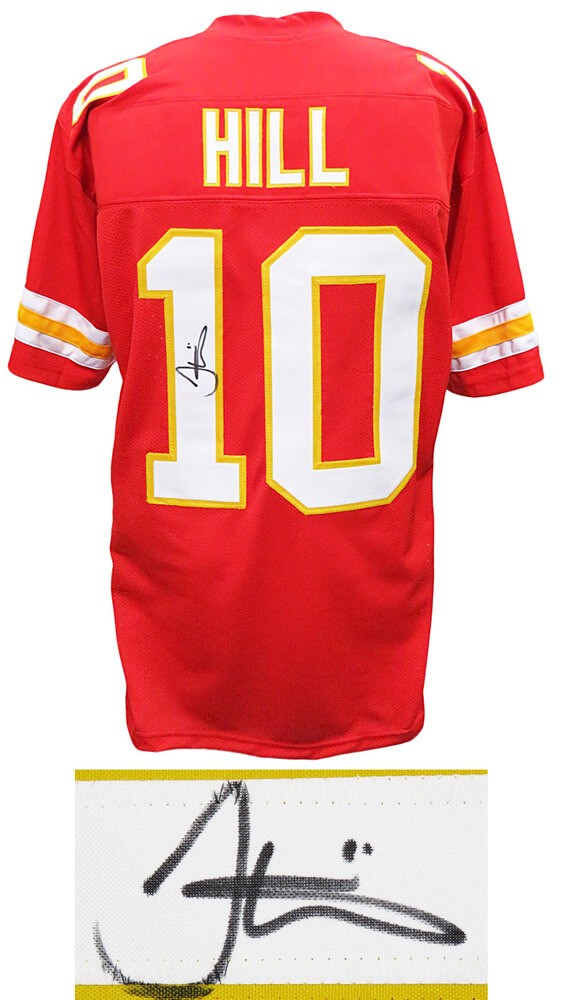 Tyreek Hill Autographed Signed Red Custom Football Jersey