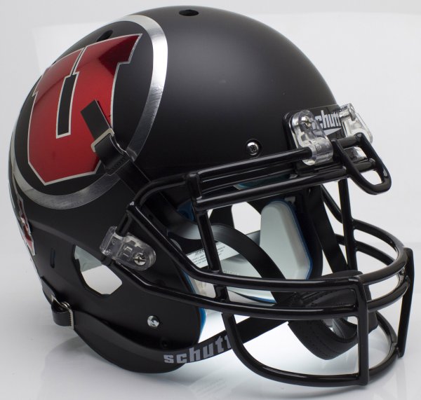 Utah Utes Authentic College XP Football Helmet Schutt Chrome Decal