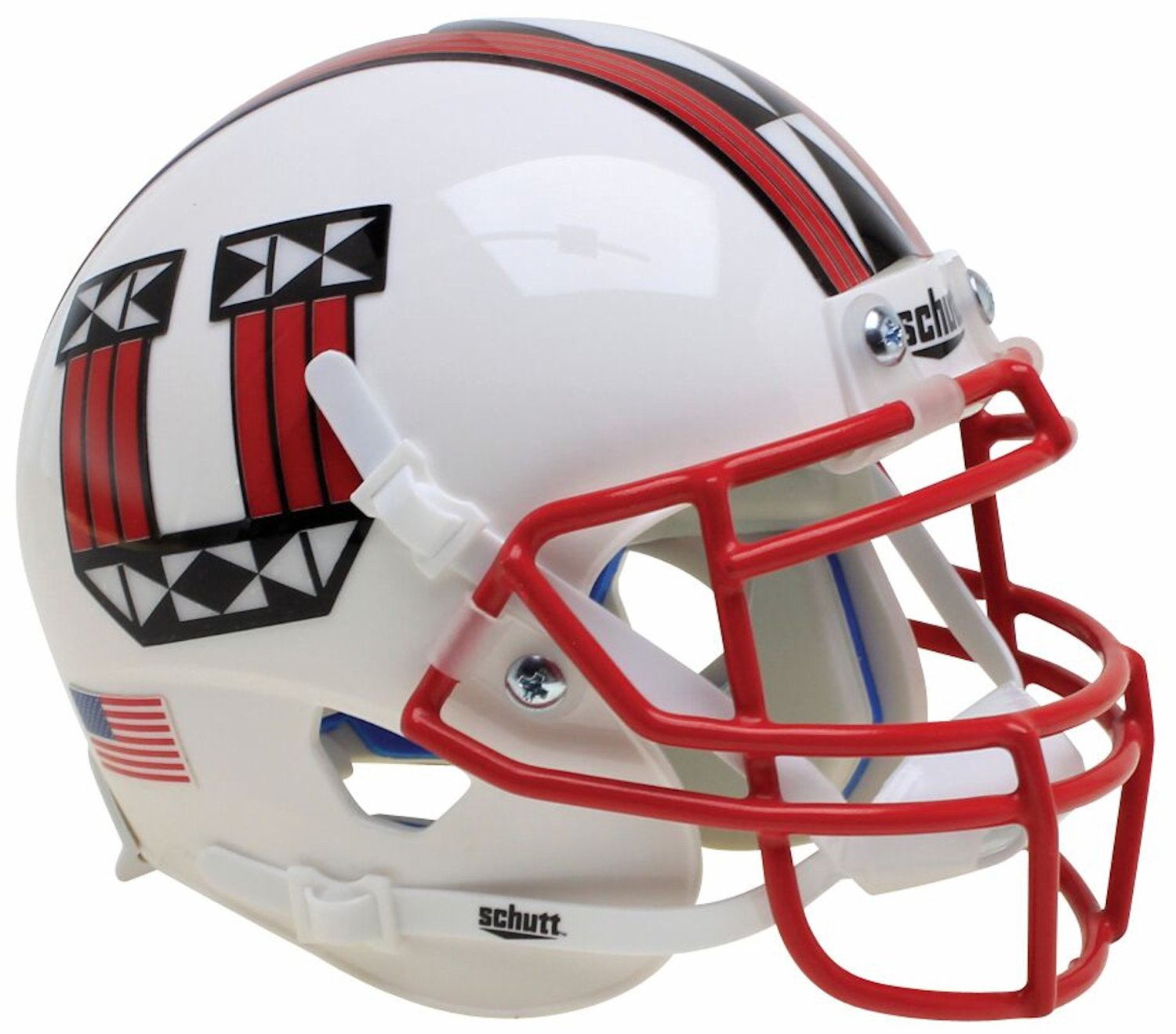 Utah Utes Authentic College Xp Football Helmet Schutt White With