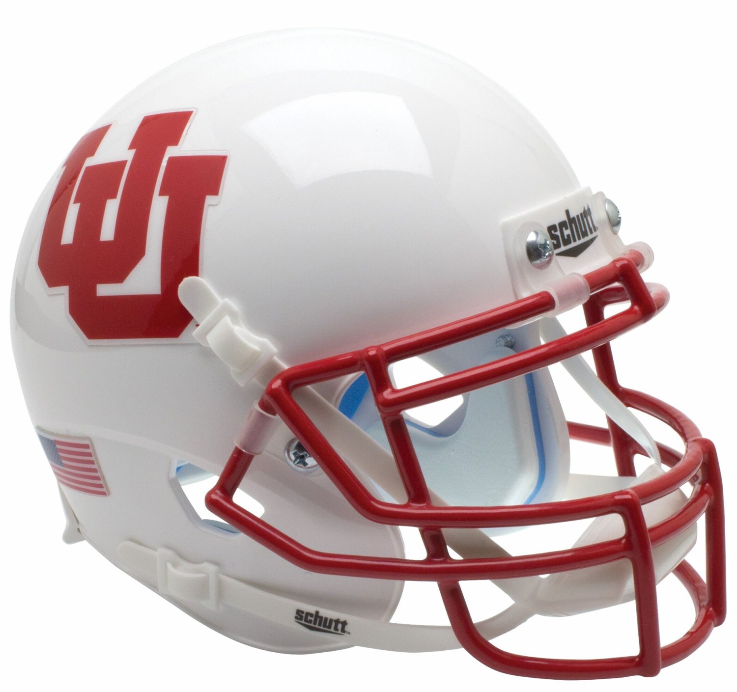 Utah Utes Mini XP Authentic Helmet Schutt White UU