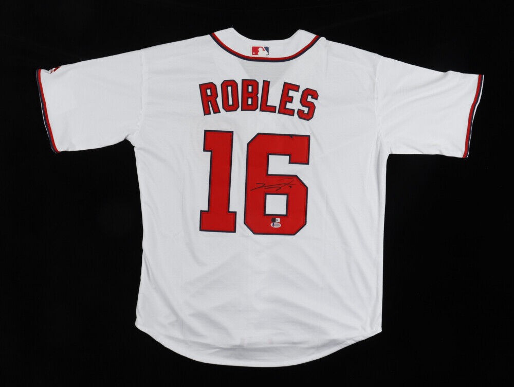 Victor Robles Autographed Signed Washington Nationals Jersey (Beckett Hol)  Series Champ 2019