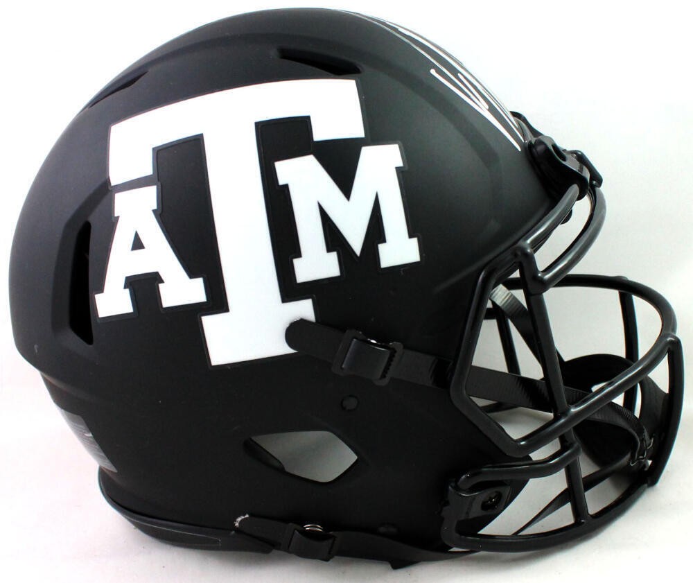 Von Miller Autographed Signed Aggies F/S Eclipse Speed Authentic Helmet -  JSA W Auth Silver