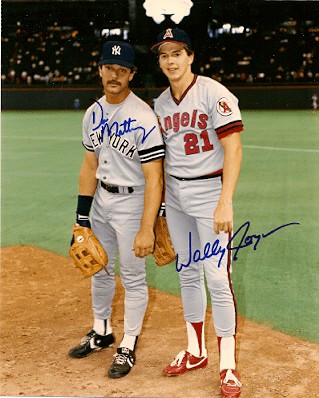 Wally Joyner Autographed Signed Angels And Don Mattingly Yankees