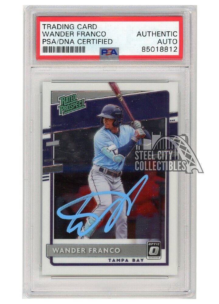 Wander Franco Autographed Tampa Bay Custom Blue Baseball Jersey