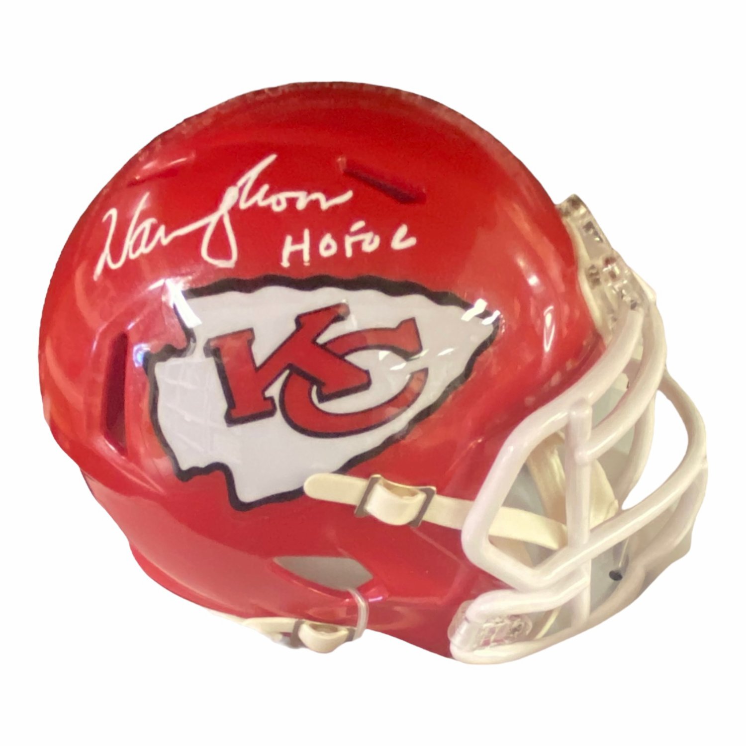 Warren Moon Autographed Signed Kansas City Chiefs Riddell Red