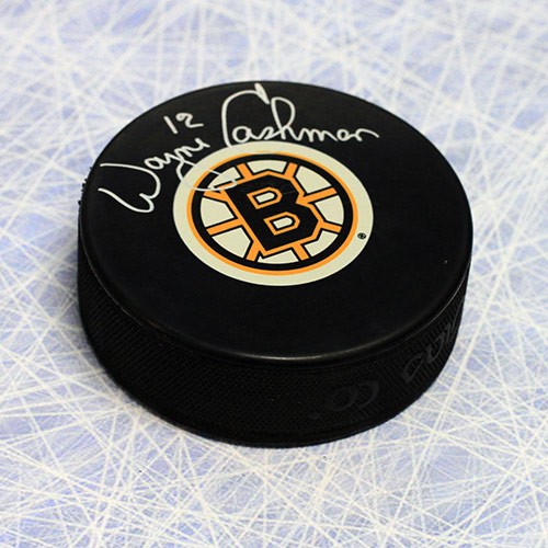 Wayne Cashman Boston Bruins Autographed Signed Hockey Puck