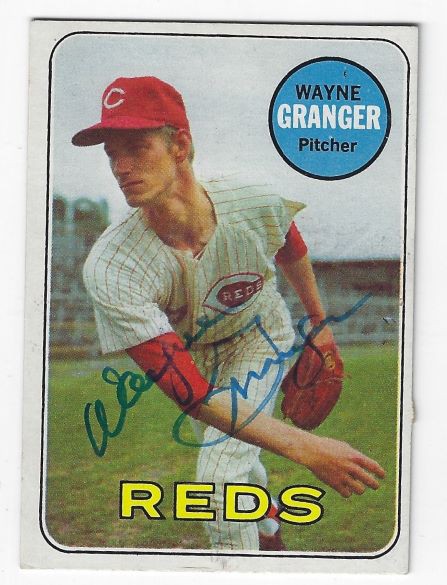 Wayne Granger Autographed Signed Cincinnati Reds 1969 Topps Card