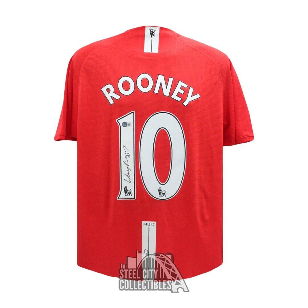 Wayne Rooney Autographed Signed Manchester United Nike Soccer Jersey -  Beckett