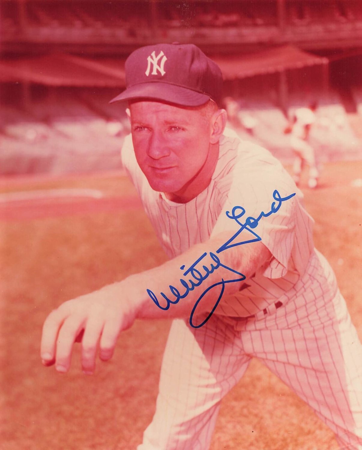 Whitey Ford Autographed Signed Yankees 8X10 Photo Autograph Auto PSA/DNA