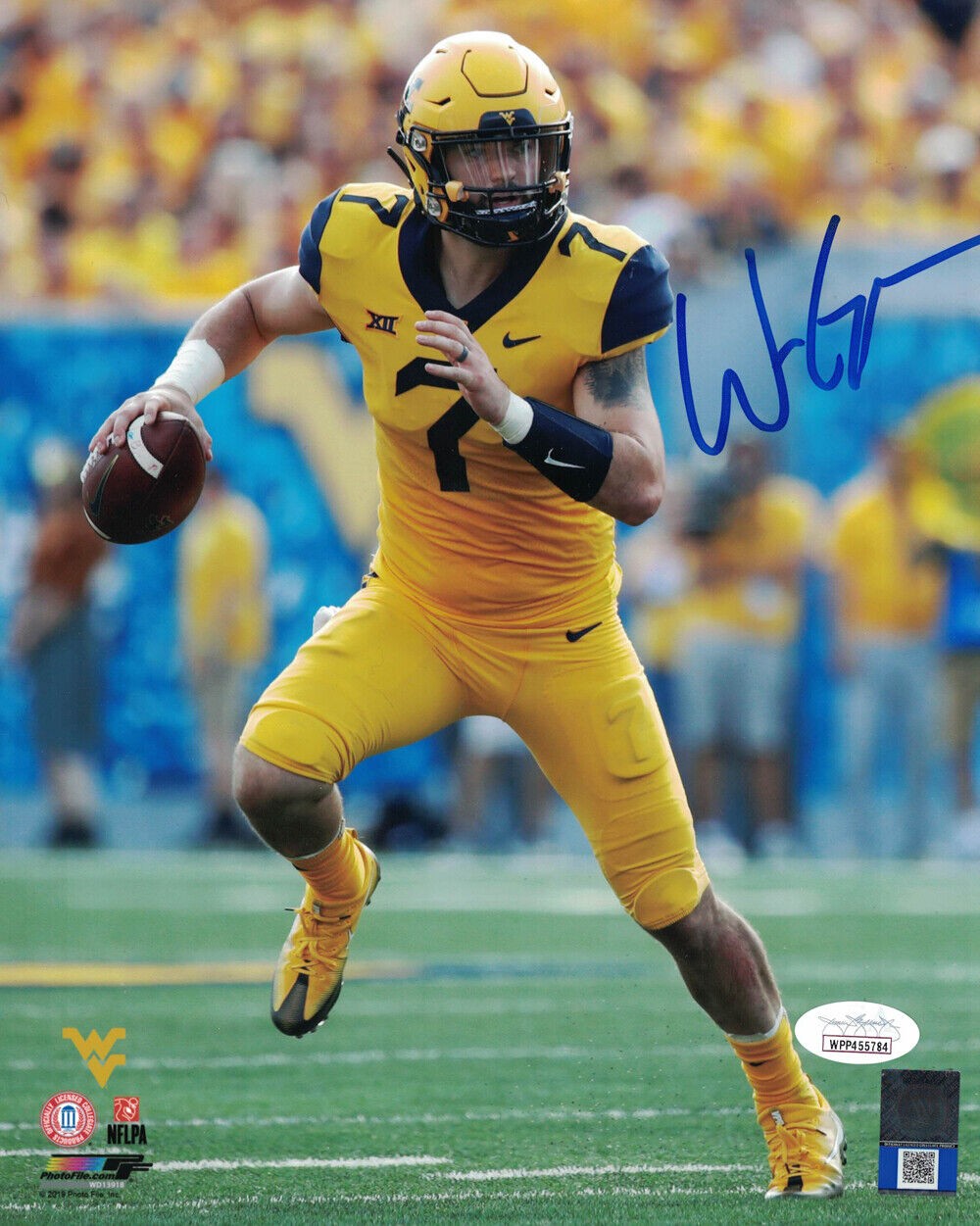 Geno Smith Autographed Signed West Virginia Mountaineers 8X10
