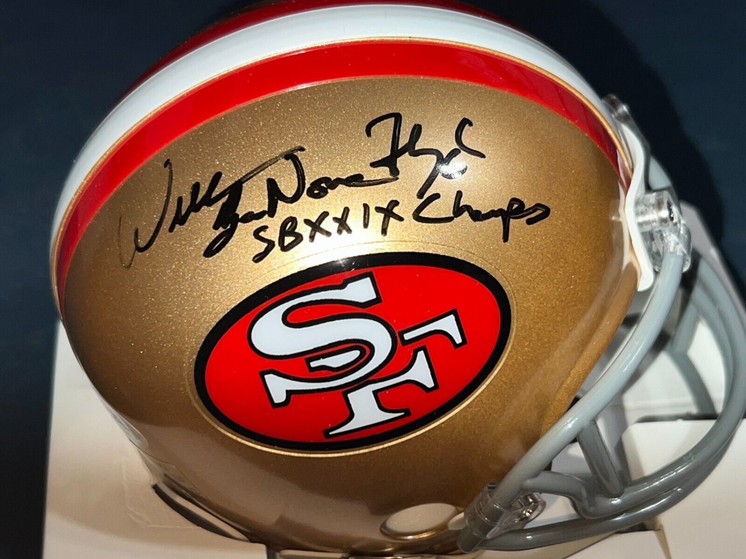 William Floyd Autographed Signed San Francisco 49Ers Sb Xxix Champs PSA  Authen Mini Helmet