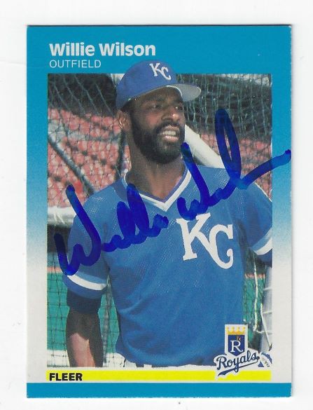 willie wilson baseball card
