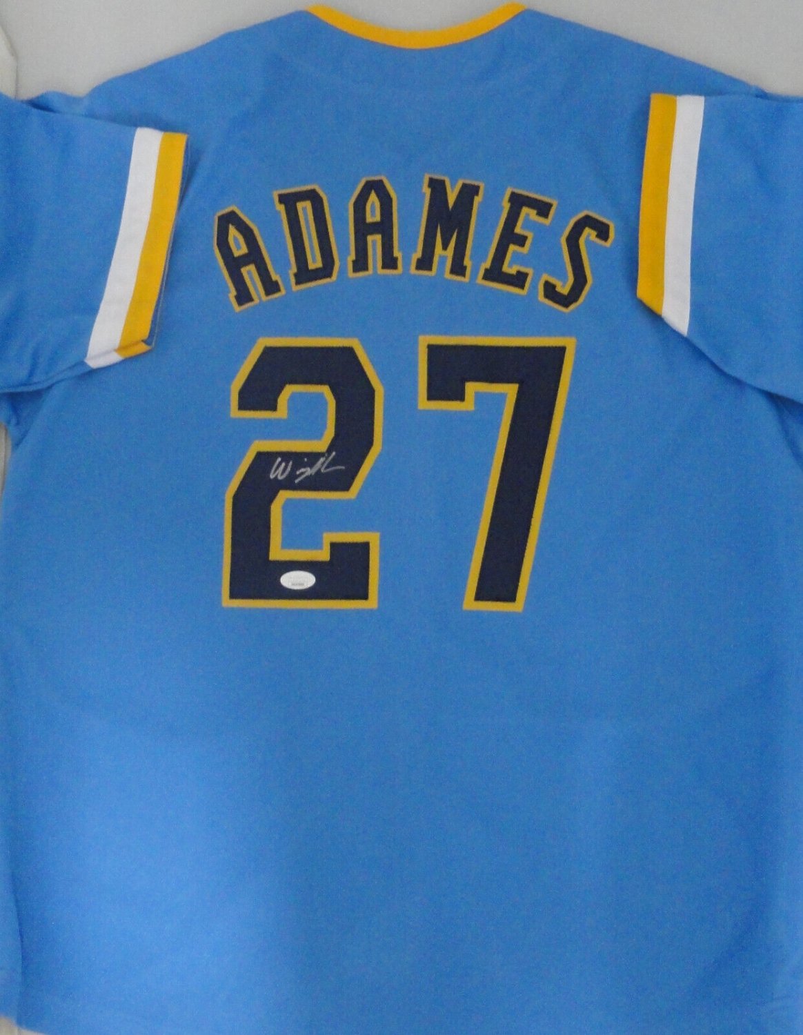 Willy Adames Autographed Brewers Authentic Jersey