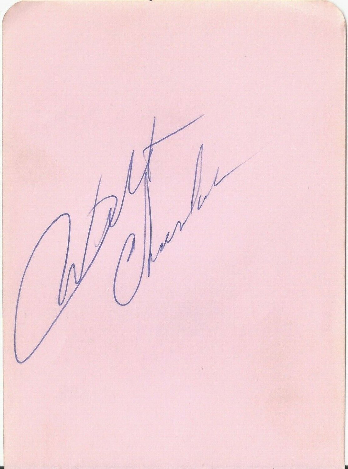 wilt chamberlain signature
