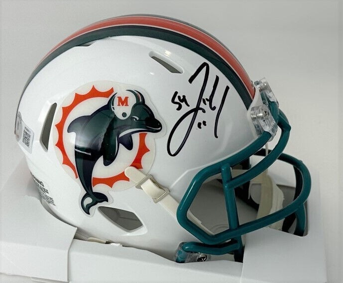 Zach Thomas Autographed Signed Dolphins Riddell Throwback Speed Mini Helmet  Auto - Beckett