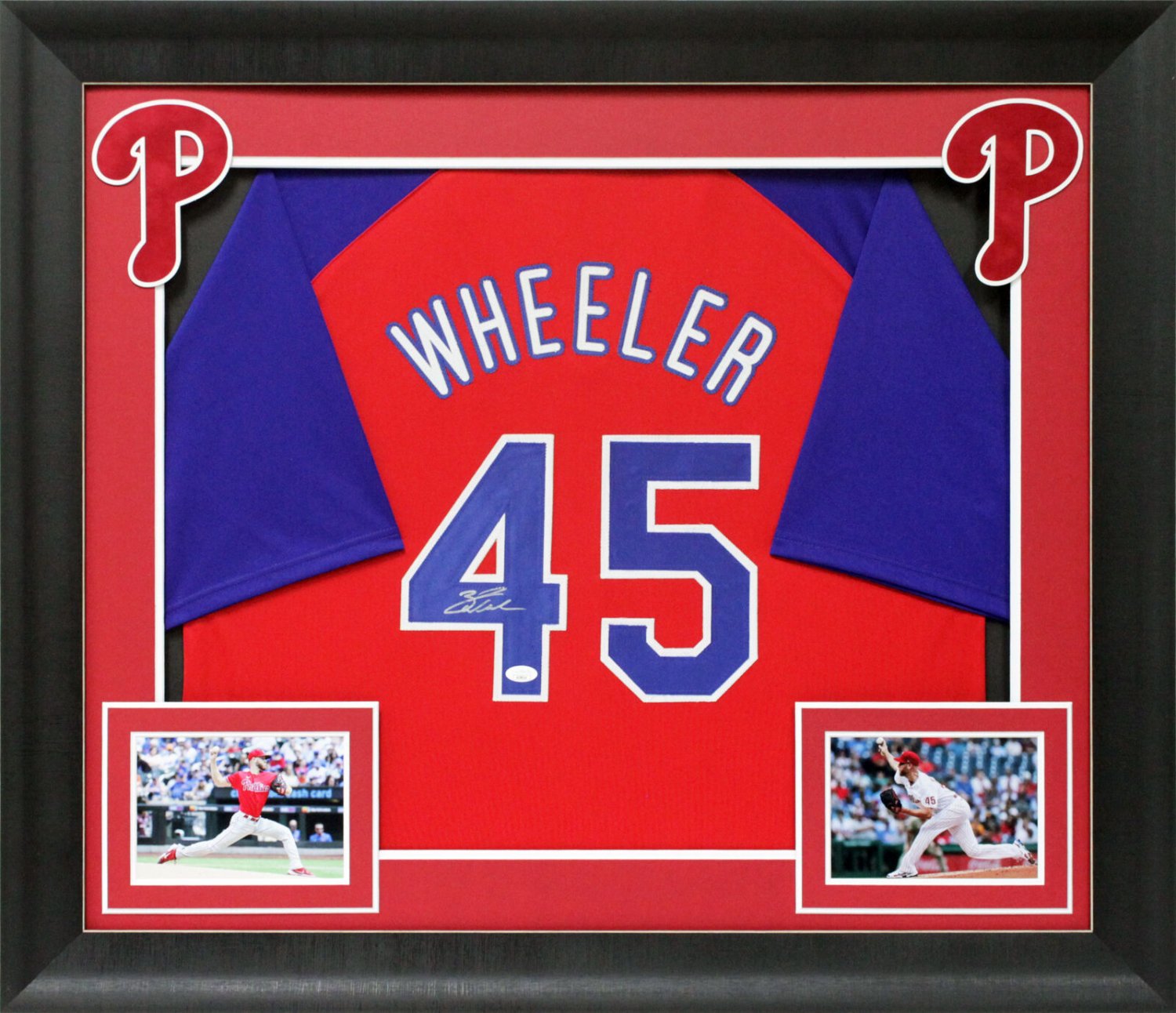 Zack Wheeler Autographed Team Issued Red Jersey