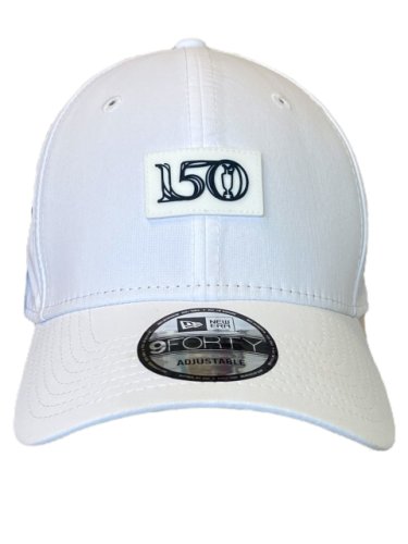 150th British Open Championship White Tech Rubber Logo Patch New Era 9FORTY Commemorative Structured Hat 