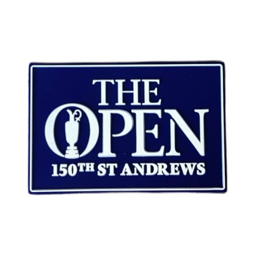 150th British Open St Andrews Navy Rectangle Rubber Magnet 