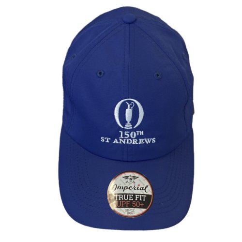 150th Open St Andrews British Open Imperial Sport Royal Blue Performance Tech Slouch Hat 