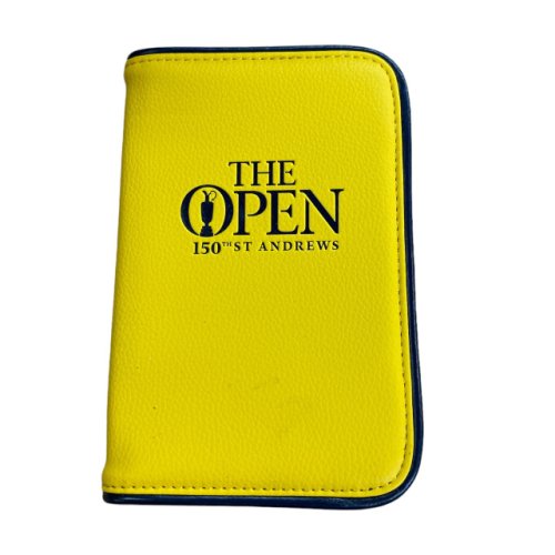 150th St Andrews British Open Yellow Commemorative Scorecard Holder 