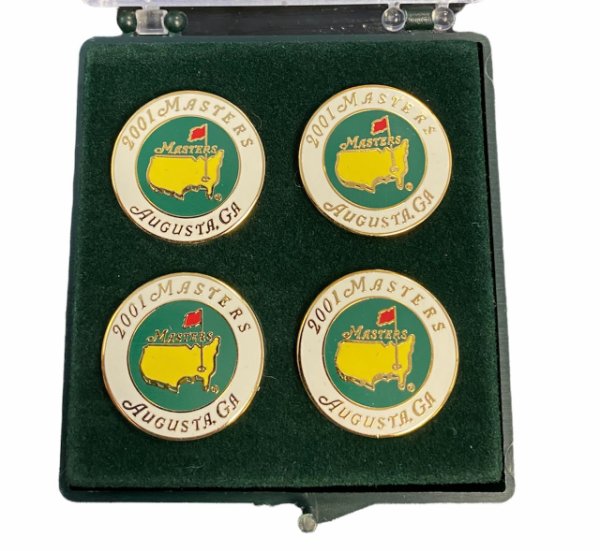 2001 Masters Ball Markers 4 Pack 