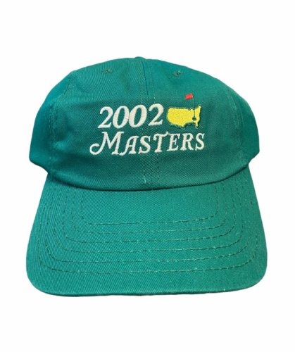 2002 Masters Big Logo Green Caddy Hat 