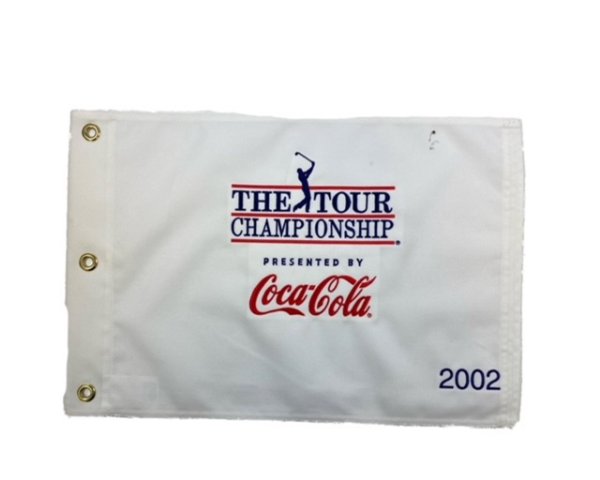 2002 PGA TOUR Championship Presented by Coca-Cola Embroidered White Pin Flag 