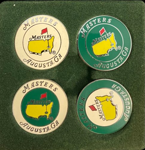 2009 Masters 4 Pack Ball Markers 