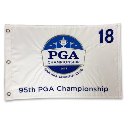 2013 PGA Championship Embroidered Pin Flag - Oak Hill Country Club - Jason Dufner Champion 