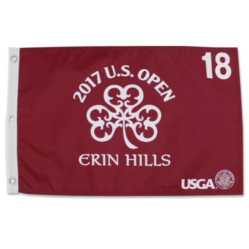 2017 US Open Championship Screen Printed Flag - Red - Erin Hills 