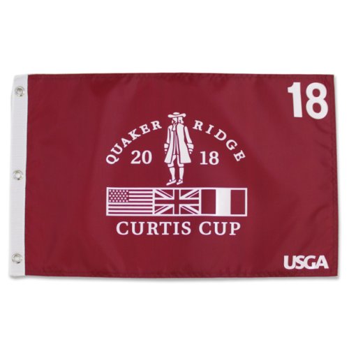 2018 Quaker Ridge Curtis Cup Championship Screen Printed Flag - Red 