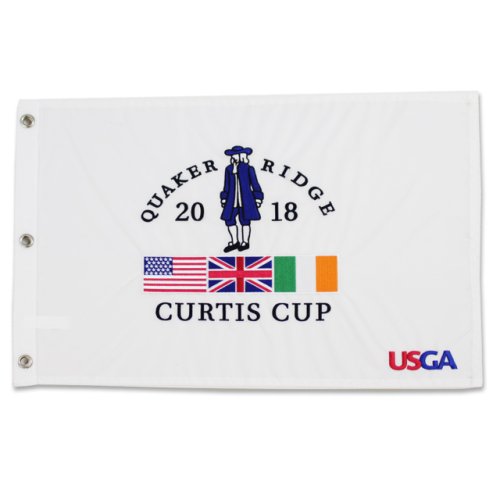 2018 Quaker Ridge Curtis Cup Embroidered Pin Flag 