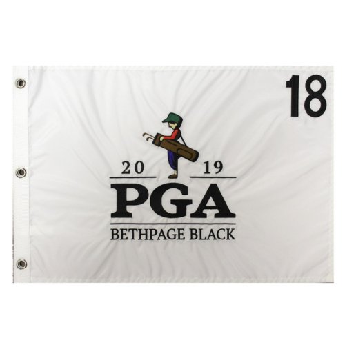 2019 PGA Embroidered Pin Flag- Bethpage Black - Brooks Koepka Champion 