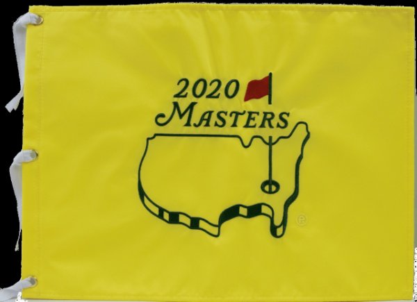 2020 Masters Embroidered Golf Pin Flag - Dustin Johnson Winner 