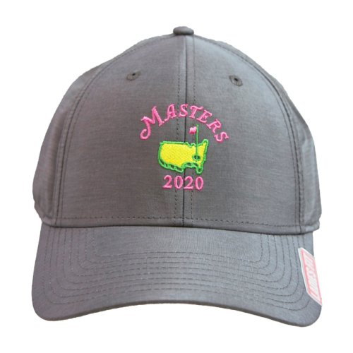 2020 Masters Ladies Performance Hat -Grey with Pink Logo