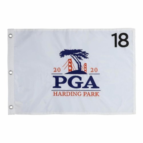 2020 PGA Embroidered Pin Flag- Harding Park - Collin Morikawa Champion