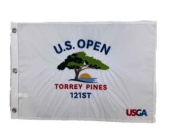 2021 121st U.S. Open Torrey Pines Embroidered White Pin Flag 