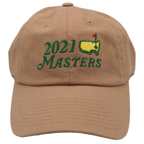 2021 Masters Khaki Big Logo Caddy Hat 