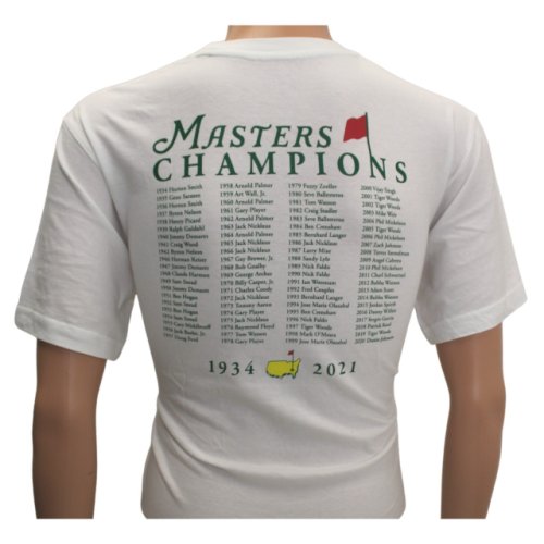 2021 Masters White Champions T-Shirt 