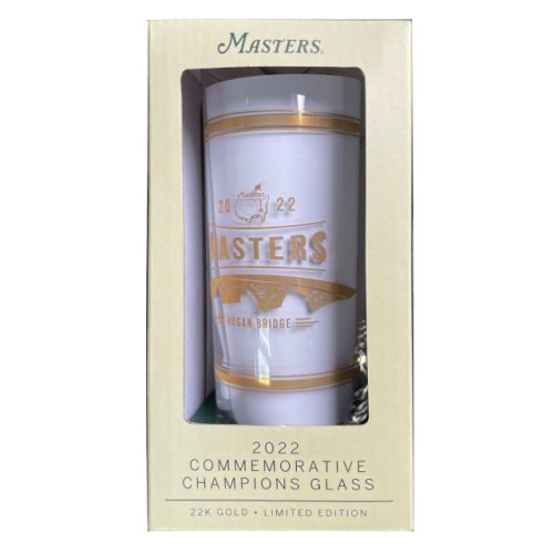 2022 Masters 22k Gold Commemorative Champions Glass 