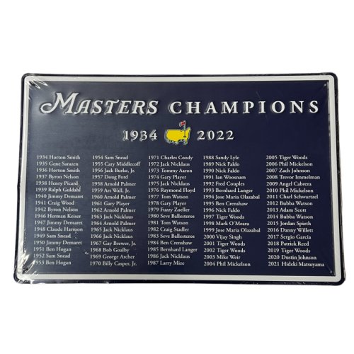 2022 Masters Champions Wall Sign 