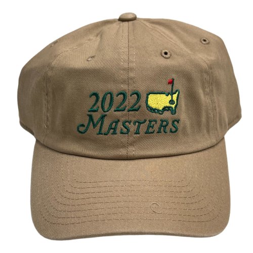 2022 Masters Khaki Big Logo Caddy Hat 