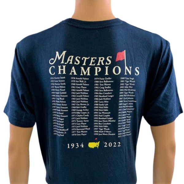 2022 Masters Navy Champions T-Shirt 