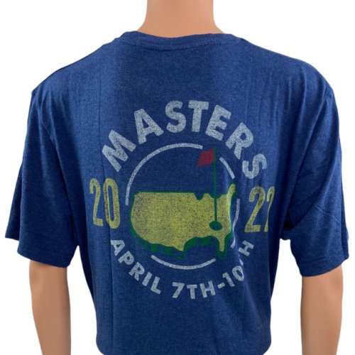 2022 Masters Navy Heather Circle Logo T-Shirt 
