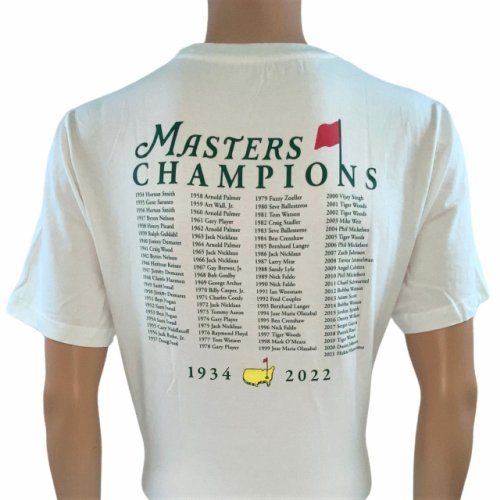 2022 Masters White Champions T-Shirt 