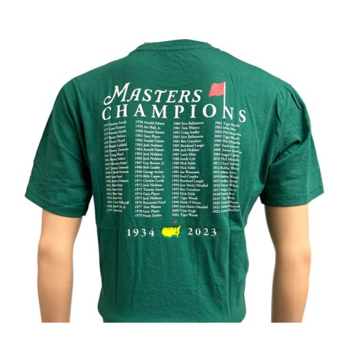 2023 Masters Green Champions T-Shirt 