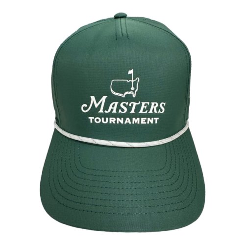 2023 Masters Green Performance Tech Rubber Appliqu Rope Hat 